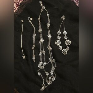 Tori Burch logo necklace collection